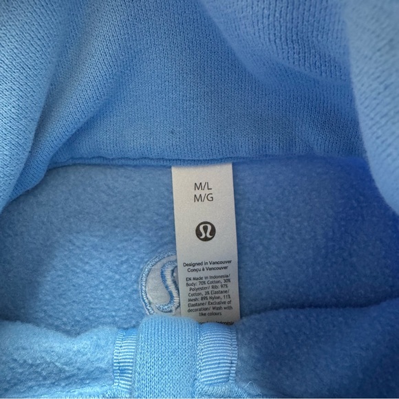 Lululemon Scuba Oversized Funnel-Neck Half Zip Aero Blue - Picture 5 of 7